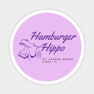Hamburger Hippo Magnet